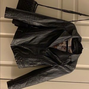 Faux leather jacket